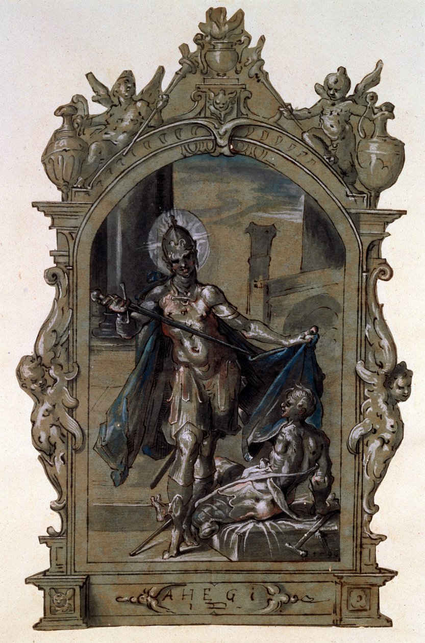 Heiliger Martin und ein Bettler, 1596 von Bartholomaeus Spranger