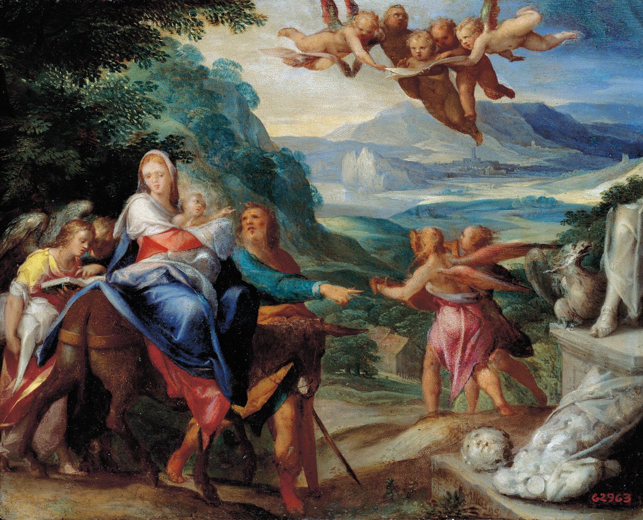 Die Flucht nach Ägypten von Bartholomaeus Spranger