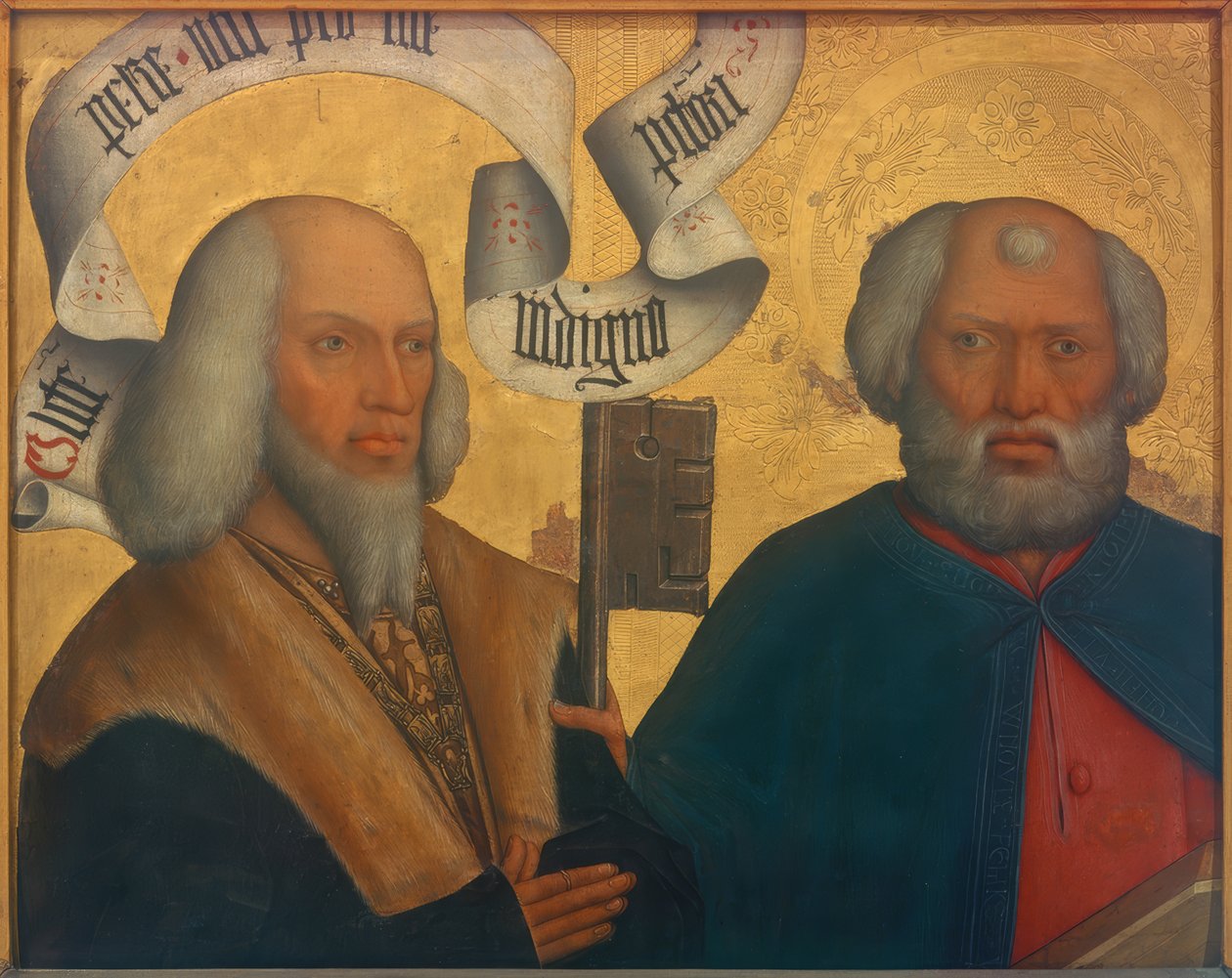 Peter von Hewen mit dem Hl. Petrus von Bartholomäus Zeitblom