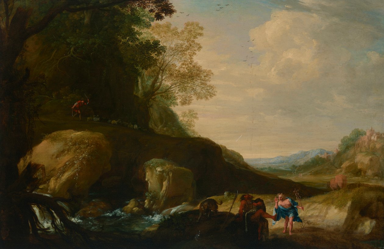 Landschaft mit Merkur, Argos und Io von Bartholomeus Breenbergh