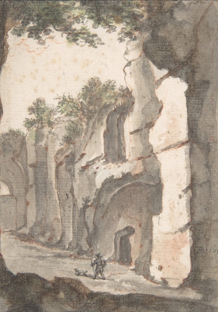 Römische Ansicht, frühes 17. Jahrhundert von Bartholomeus Breenbergh