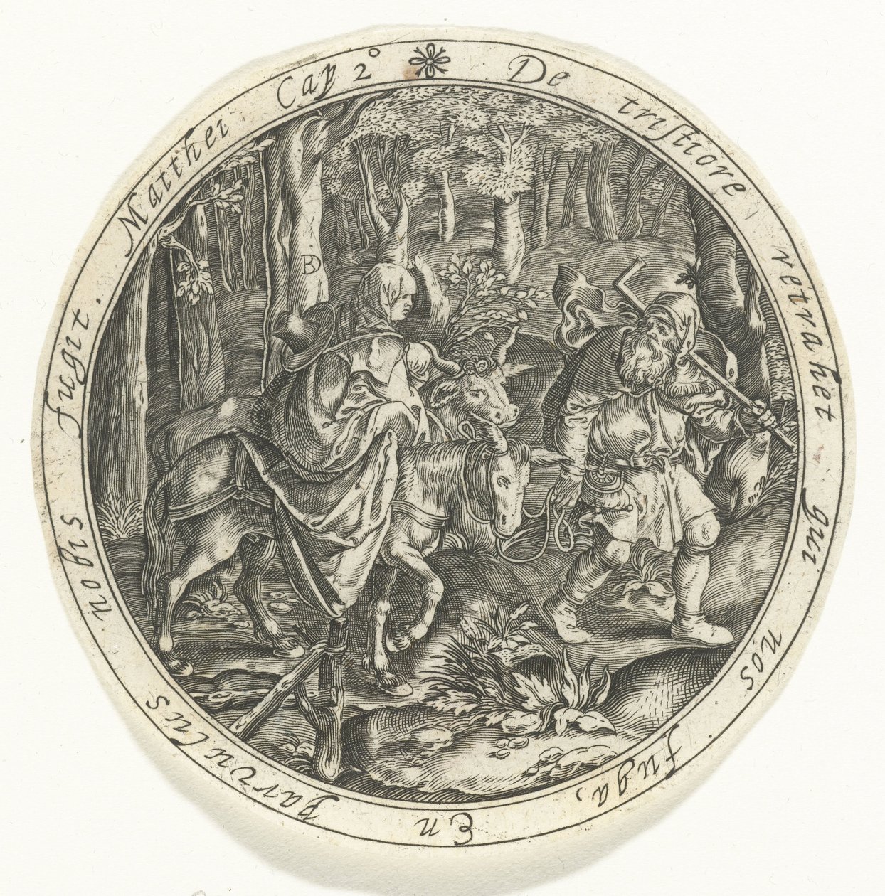 Flucht nach Ägypten von Bartholomeus Willemsz. Dolendo