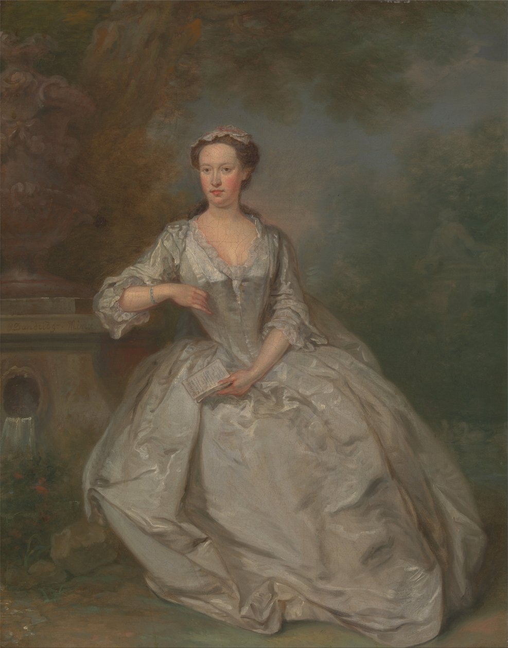 Eine Dame mit einem Buch von Bartholomew Dandridge