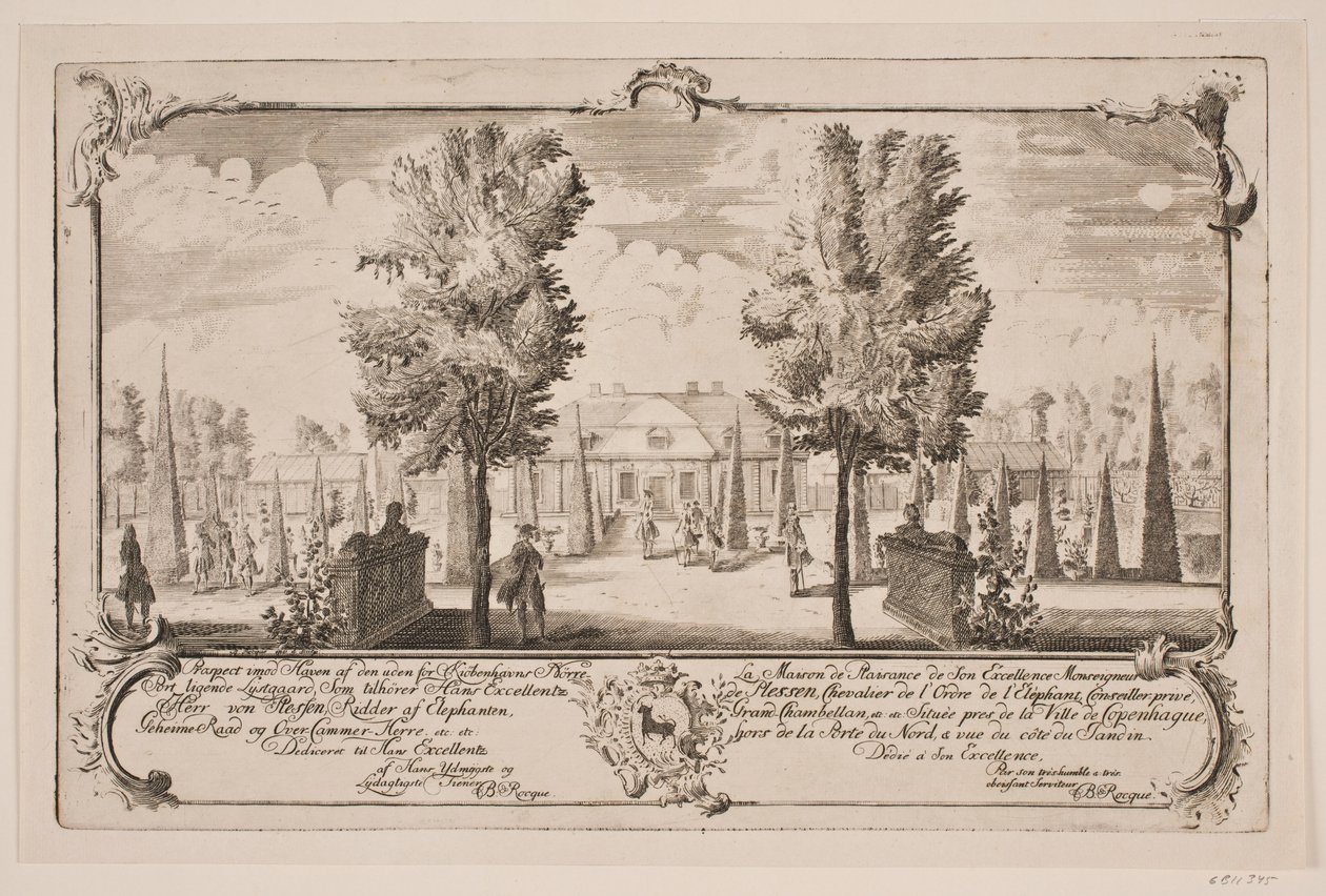 Blågård außerhalb von Nørreport von Bartholomæus Roque