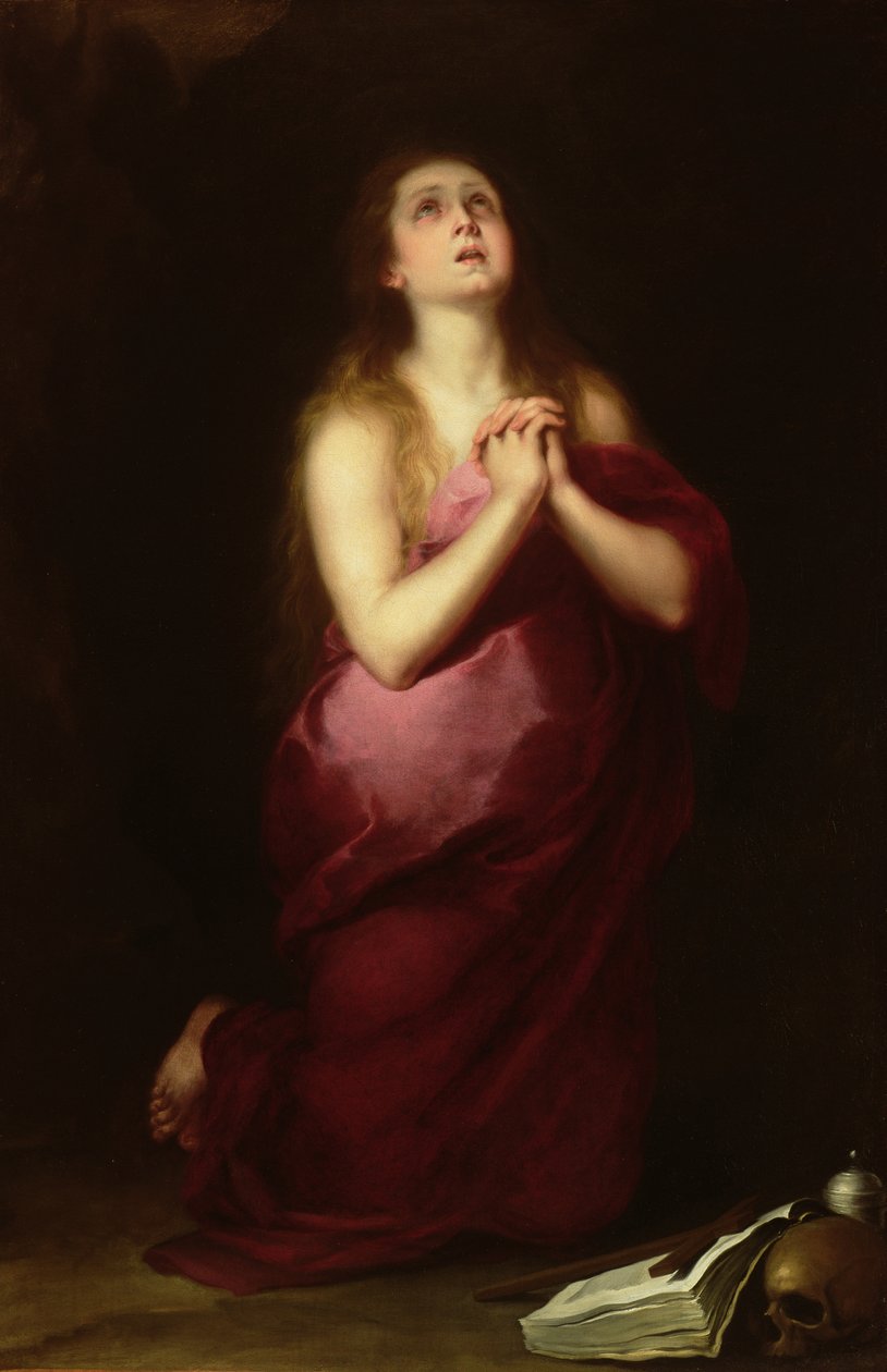 Maria Magdalena, 1650-55 von Bartolomé Esteban Murillo
