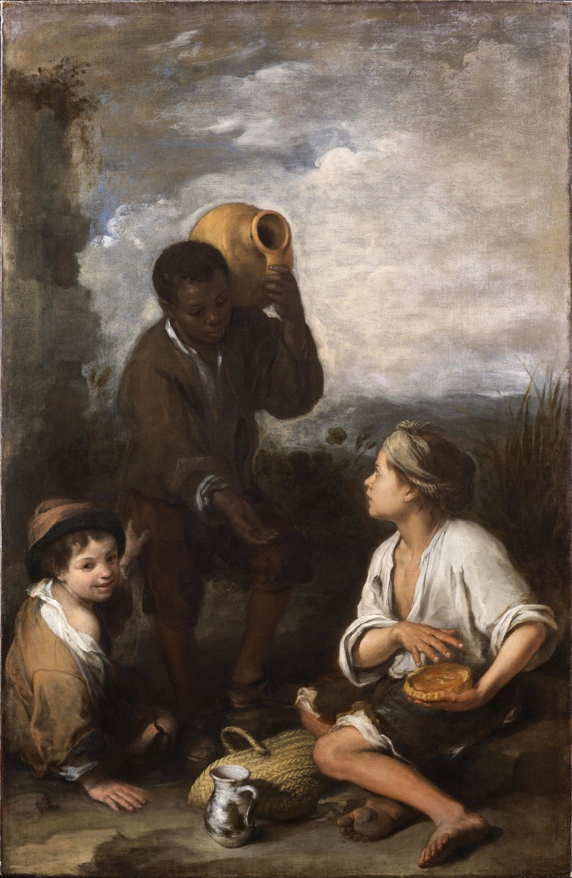 Drei Jungen (Dulwich Picture Gallery) von Bartolomé Esteban Murillo