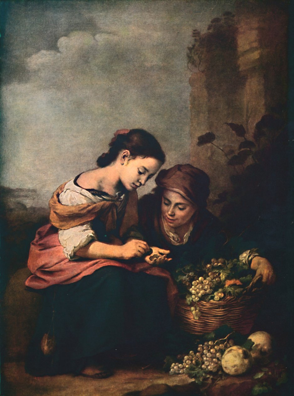 Obsthändler zählen ihr Geld, 1618 von Bartolomé Esteban Murillo