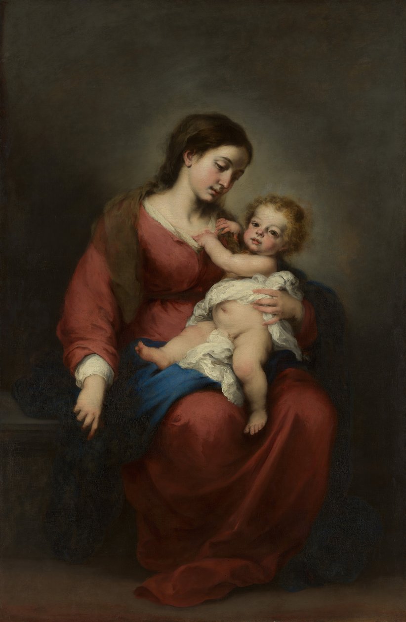 Jungfrau und Kind von Bartolomé Esteban Murillo