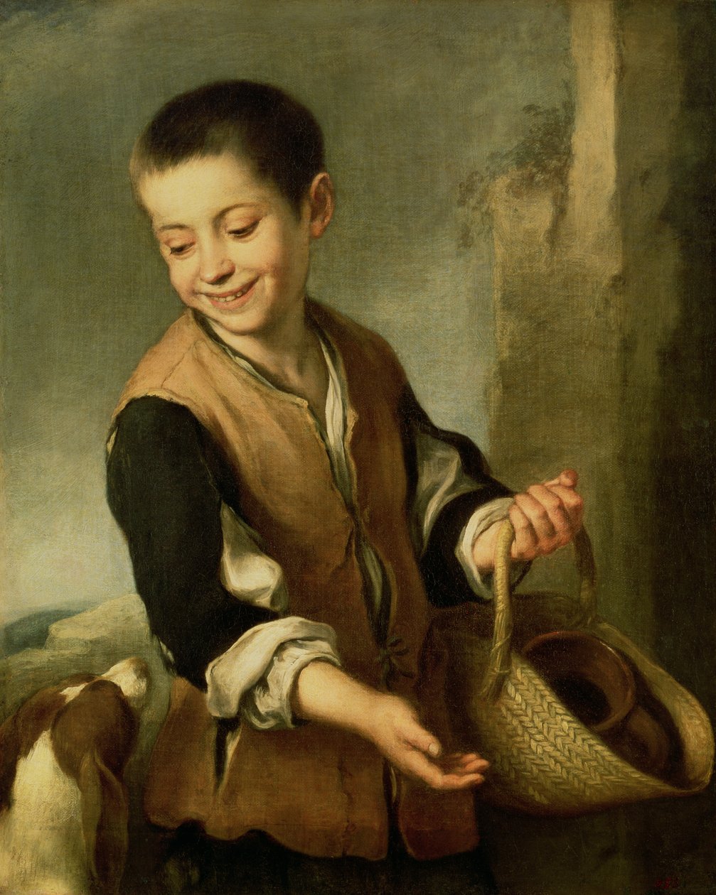 Junge mit einem Hund, ca. 1650 von Bartolomé Esteban Murillo