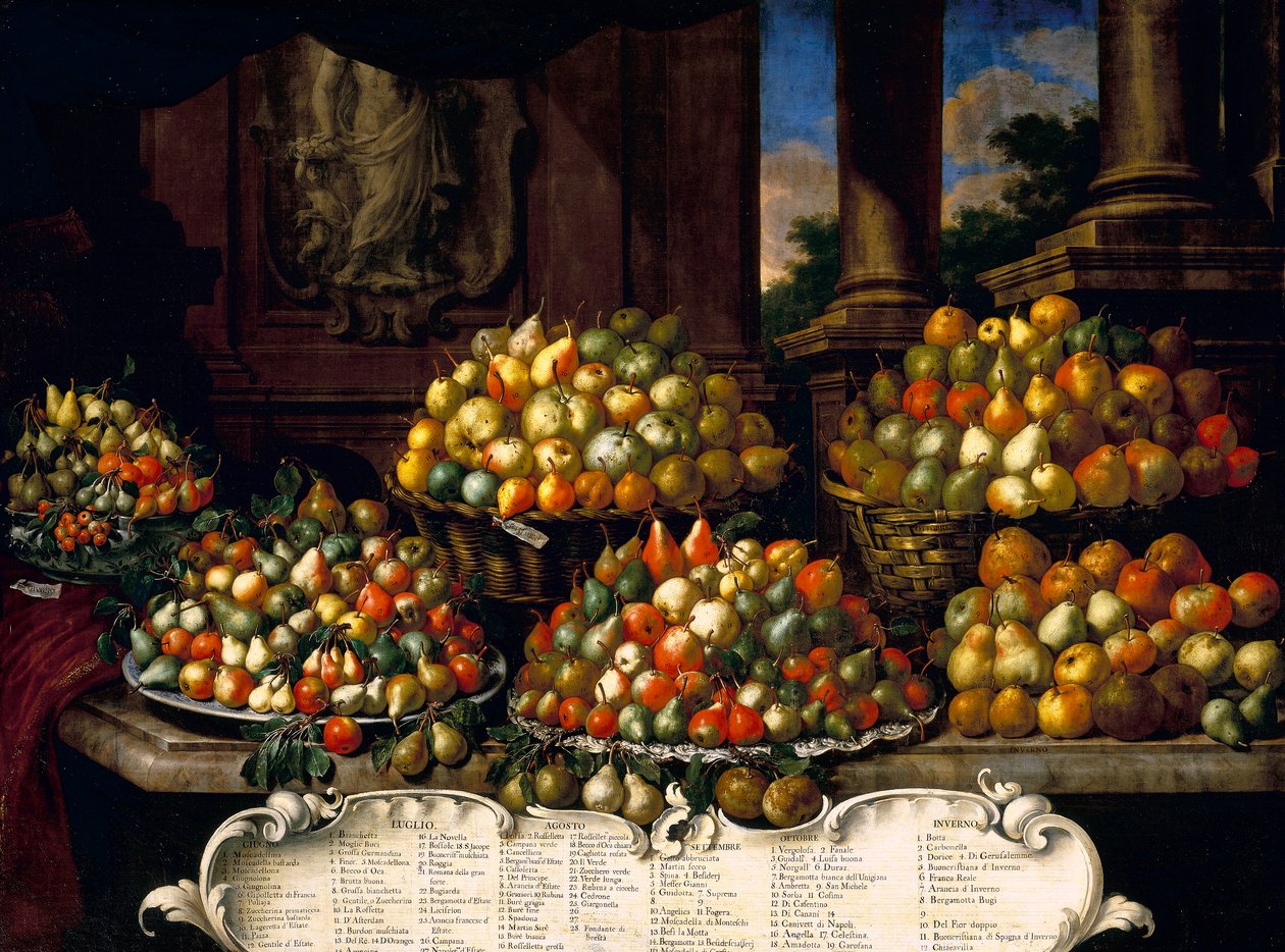 Birnen von Bartolomeo Bimbi