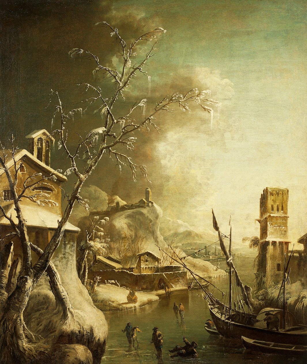 Winterlandschaft (1665-1733) von Bartolomeo Pedone