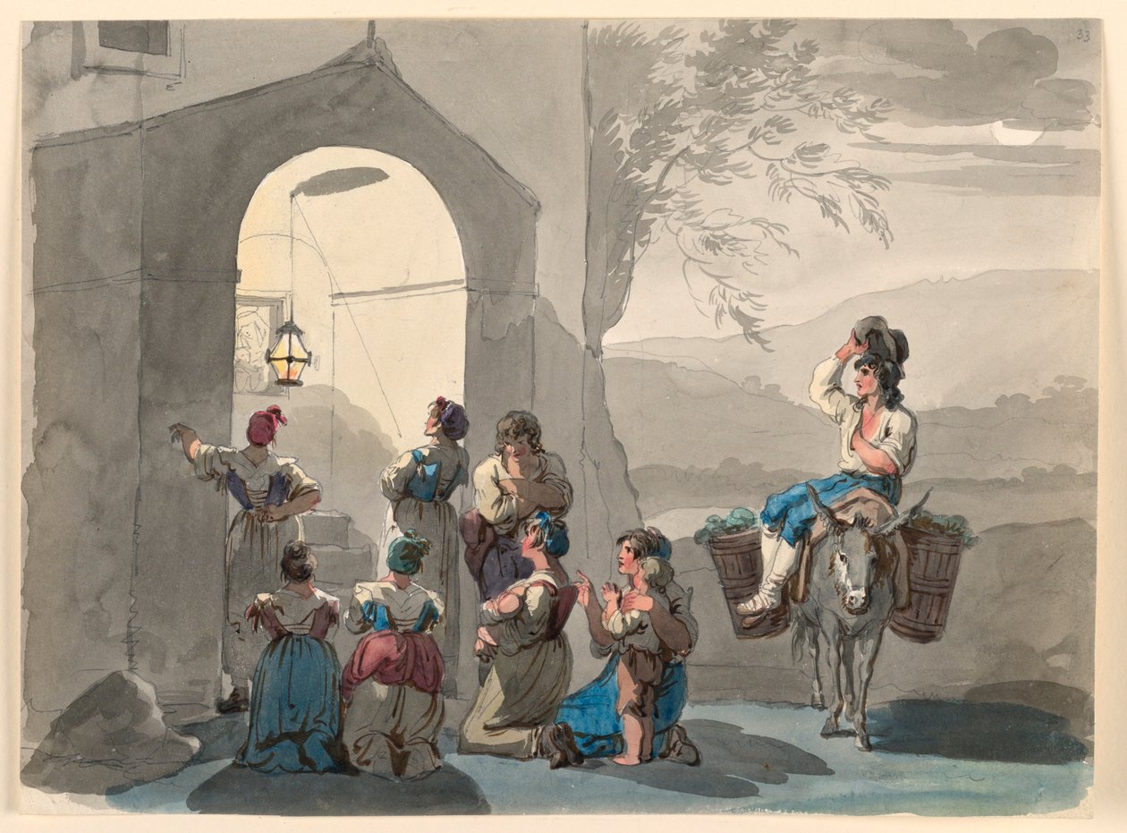 Ave Maria in Tivoli von Bartolomeo Pinelli