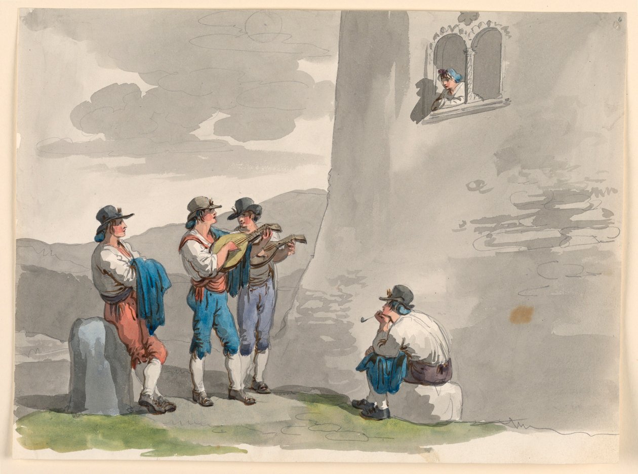 Die Serenade von Bartolomeo Pinelli