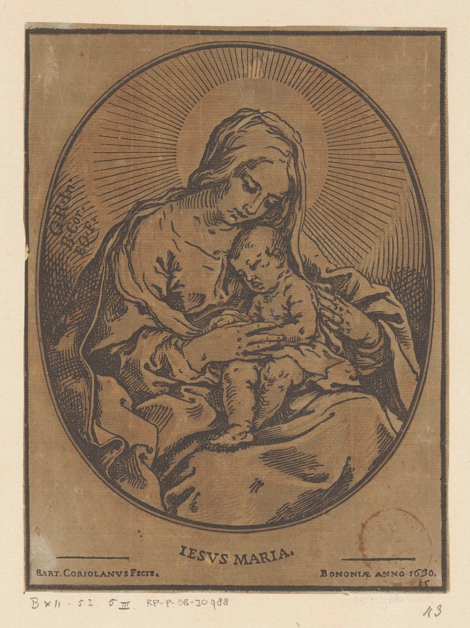 Maria mit dem Christuskind von Bartolommeo Coriolano
