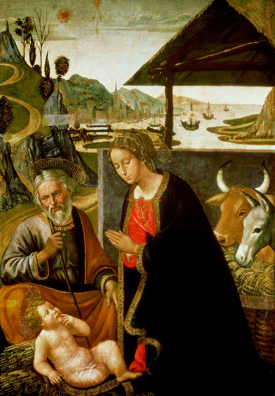 Geburt Christi, ca. 1490 von Bastiano Mainardi