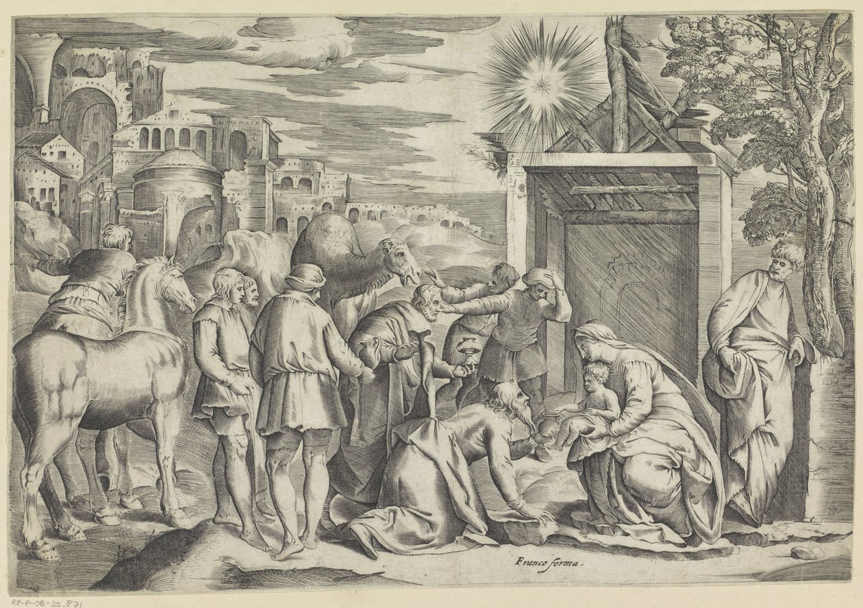 Anbetung der Könige von Battista Franco