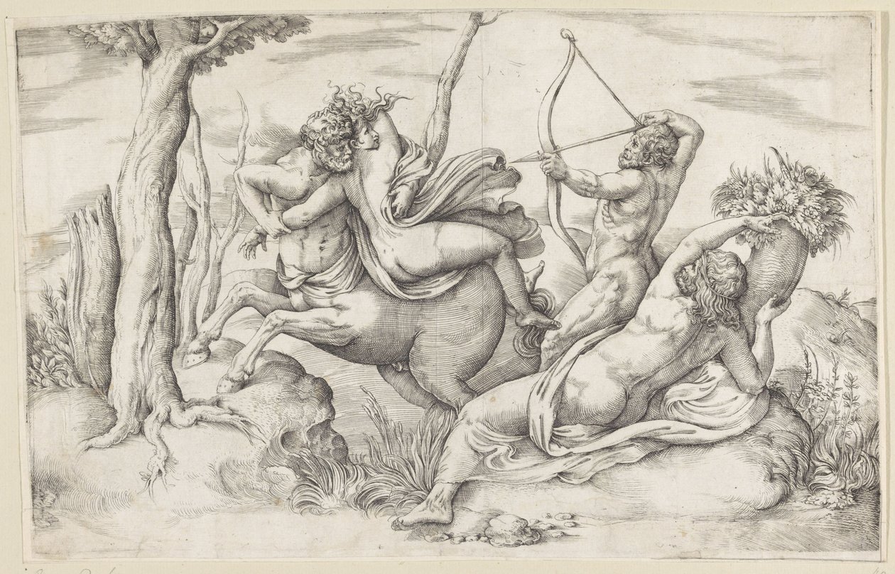 Der Raub der Deïanira von Battista Franco