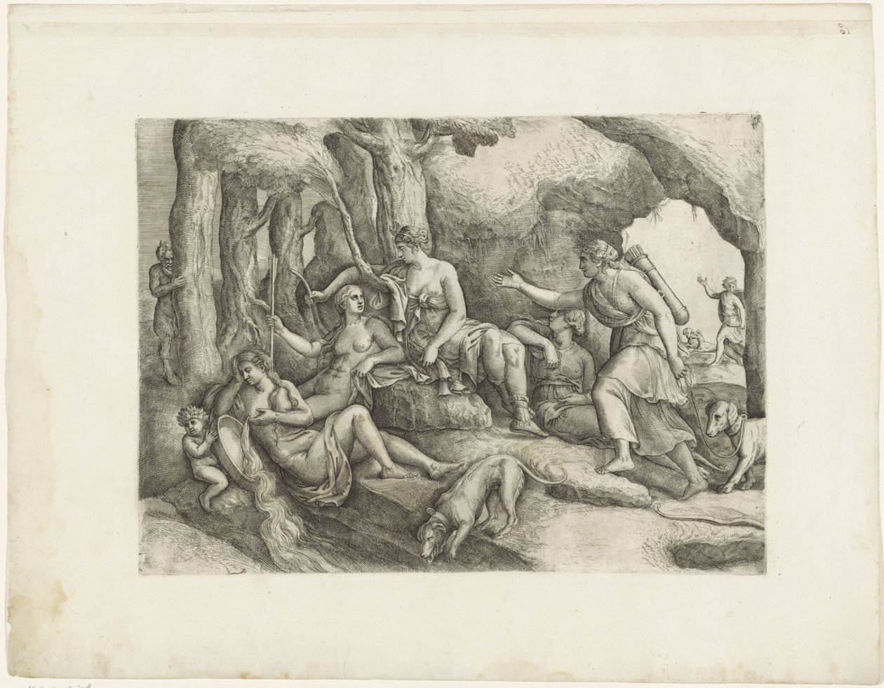 Diana und ihre Nymphen von Battista Franco
