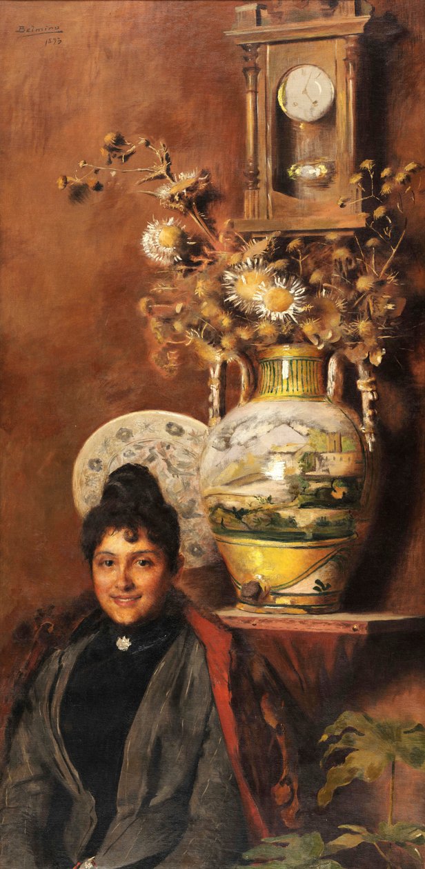Vase mit Blumen von Belmiro de Almeida