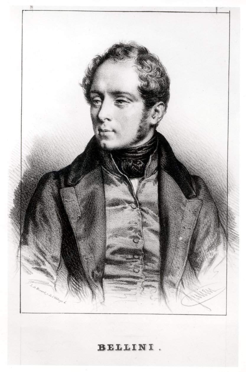 Porträt von Vincenzo Bellini (1801-35) von Robert Benard