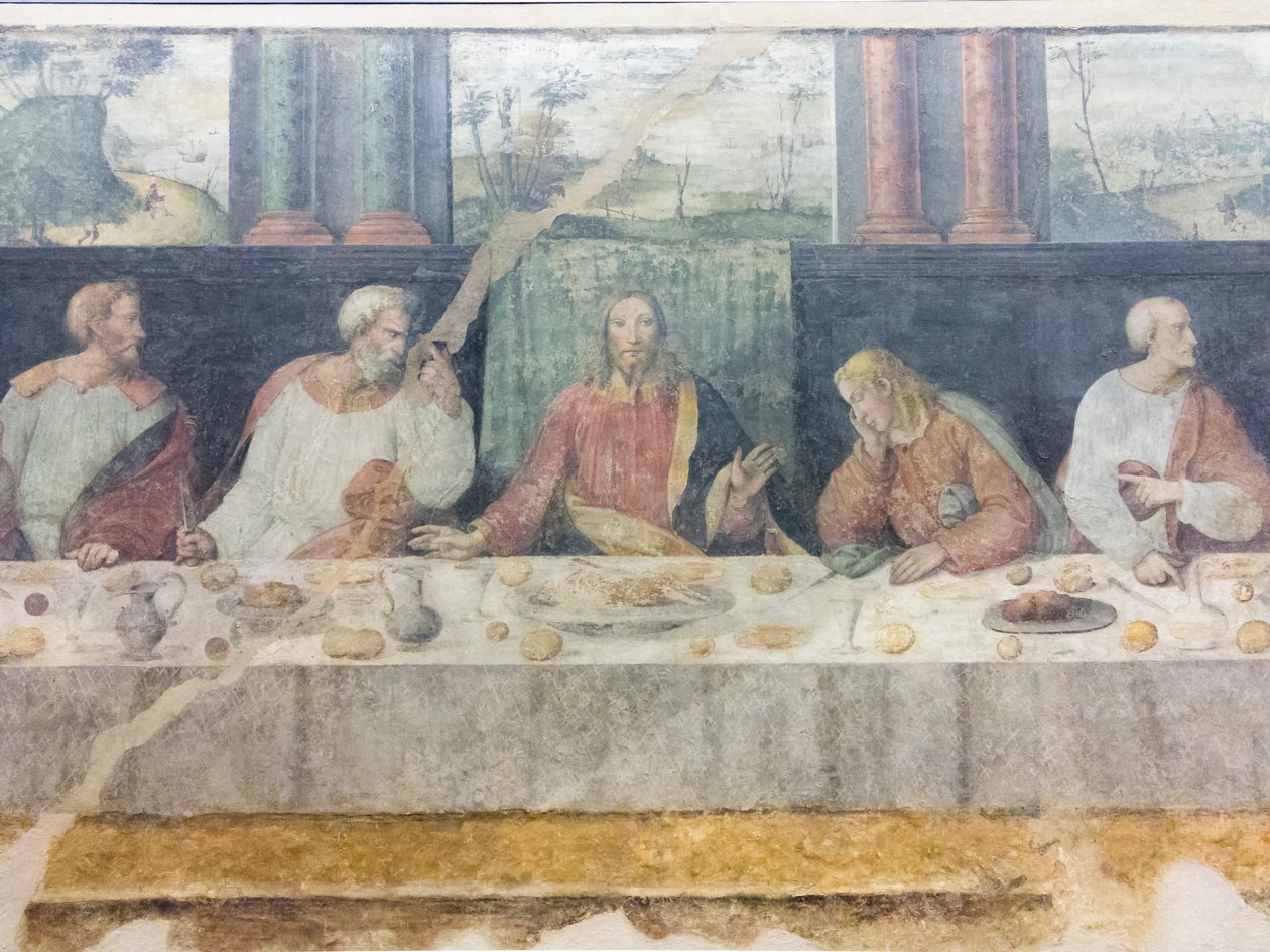 Das letzte Abendmahl (Detail) von Benedetto Coda