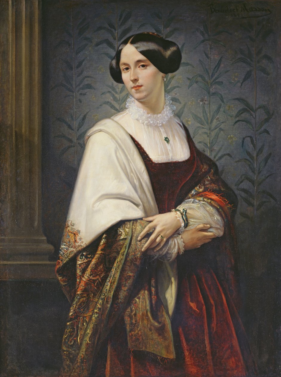 Porträt einer Frau, 1853 von Benedict Masson