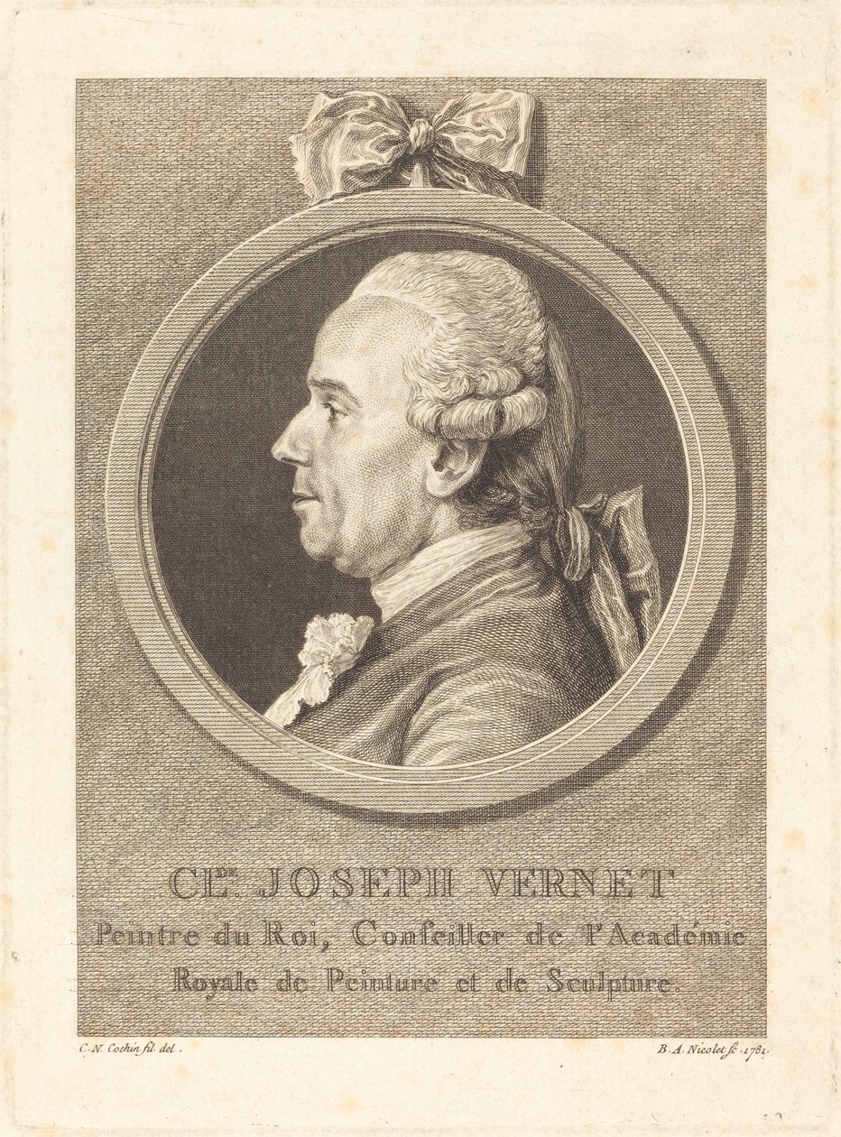Claude Joseph Vernet von Benedict Alphonse Nicolet after Charles Nicolas Cochin II