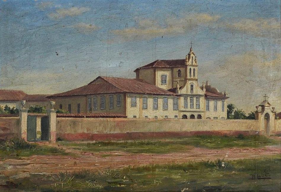 Recolhimento de Nossa Senhora da Luz in São Paulo - 1860 von Benedito Calixto