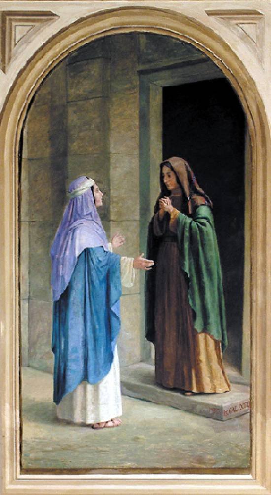 Die Heimsuchung der Jungfrau Maria bei der heiligen Elisabeth von Benedito Calixto