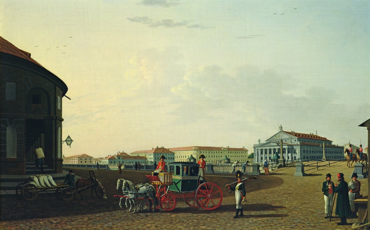 Das Bolschoi-Theater in St. Petersburg, 1802 von Benjamin Patersson