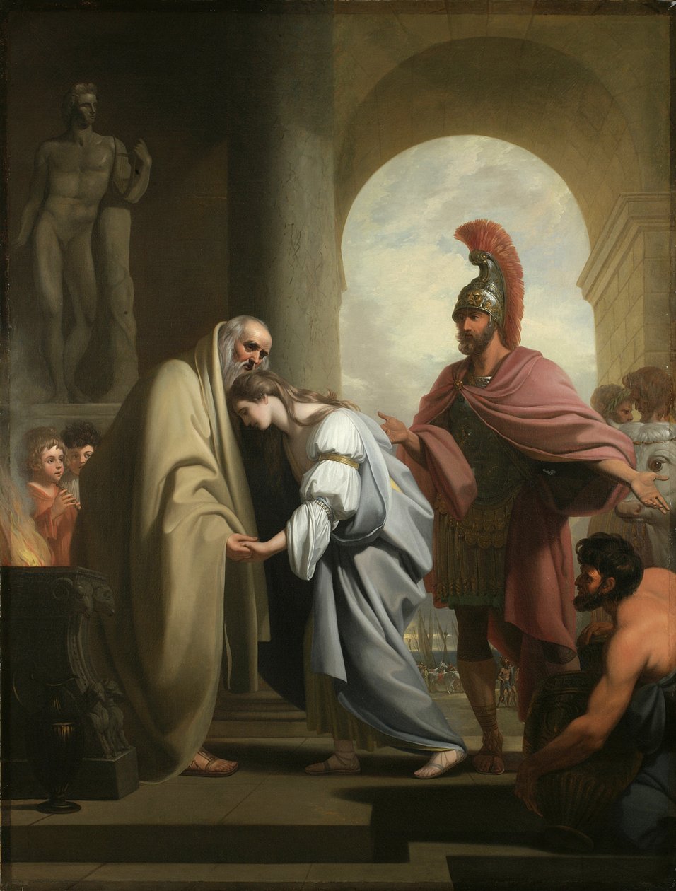 Chryseis kehrt zu ihrem Vater zurück, 1771 von Benjamin West