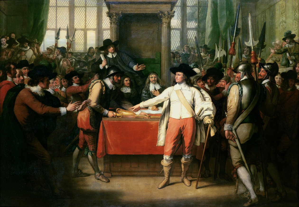 Cromwell löst das Lange Parlament auf von Benjamin West