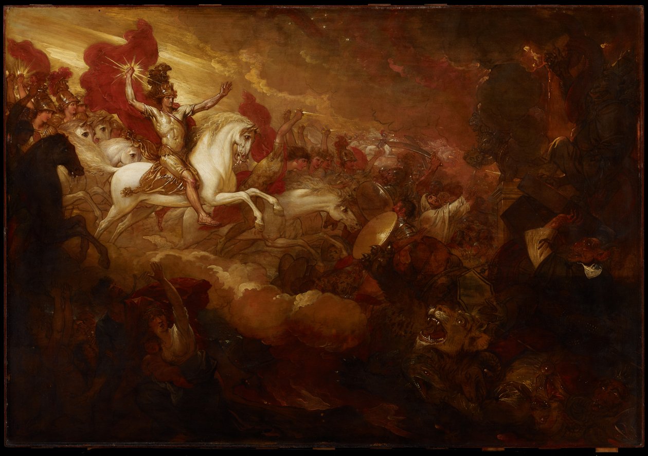 Zerstörung des Tieres und des falschen Propheten, 1804 von Benjamin West