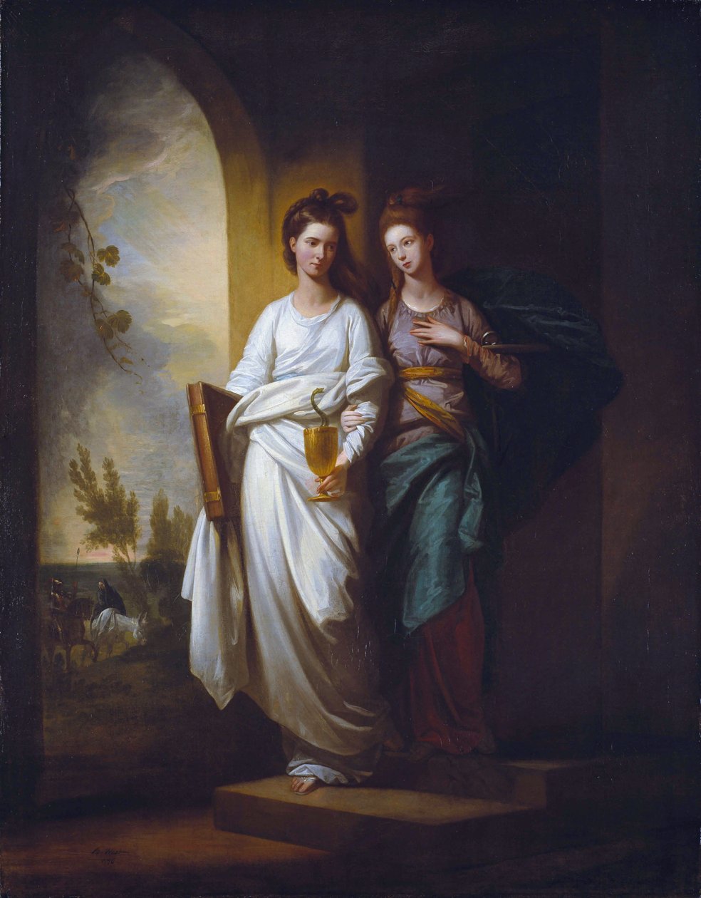 Fidelia und Speranza (Glaube und Hoffnung) von Benjamin West