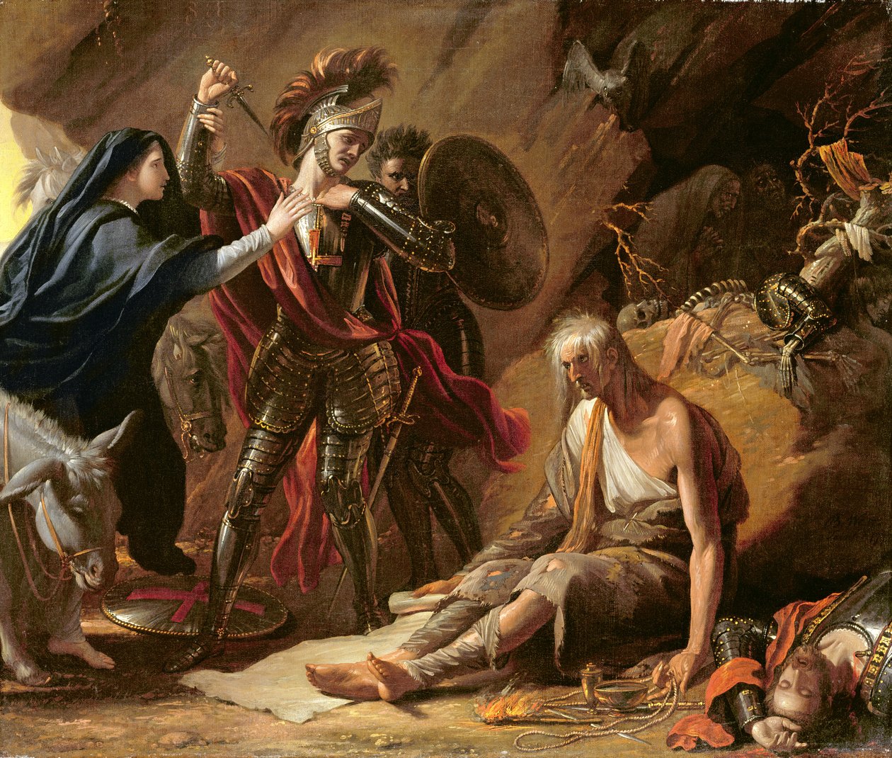 Die Höhle der Verzweiflung, 1772 von Benjamin West