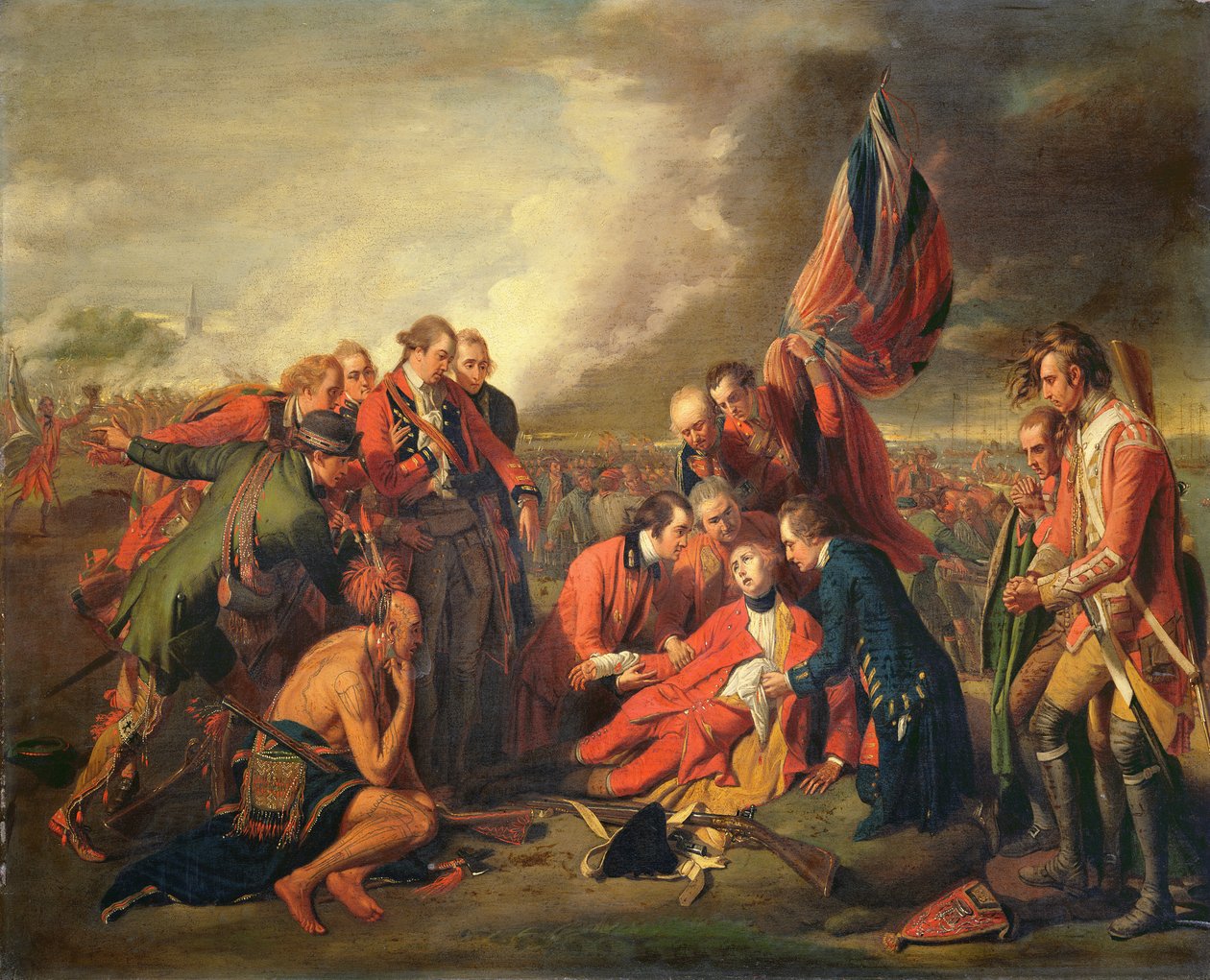 Der Tod von General Wolfe, ca. 1771 von Benjamin West