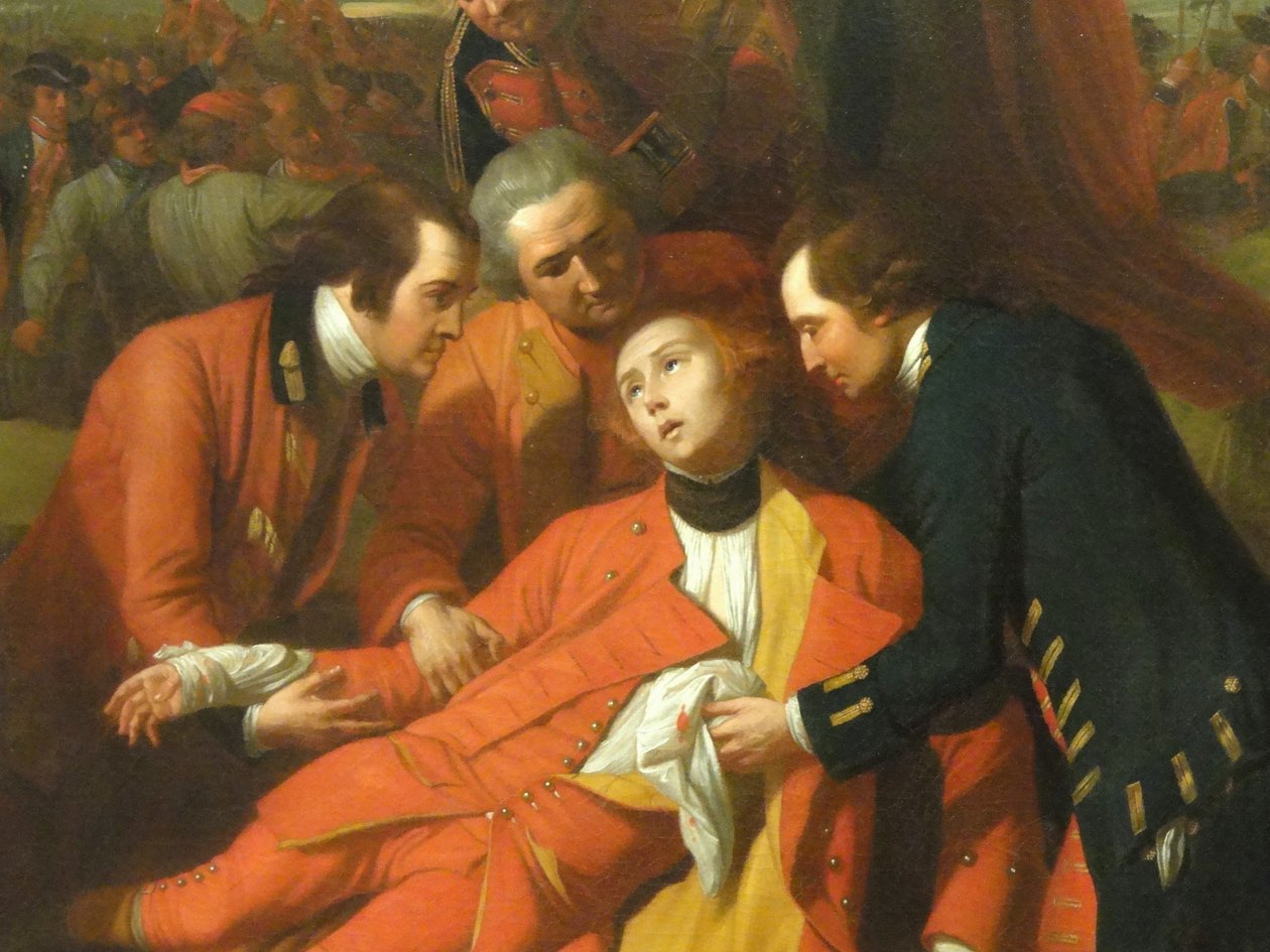 Der Tod von General Wolfe (Detail) von Benjamin West
