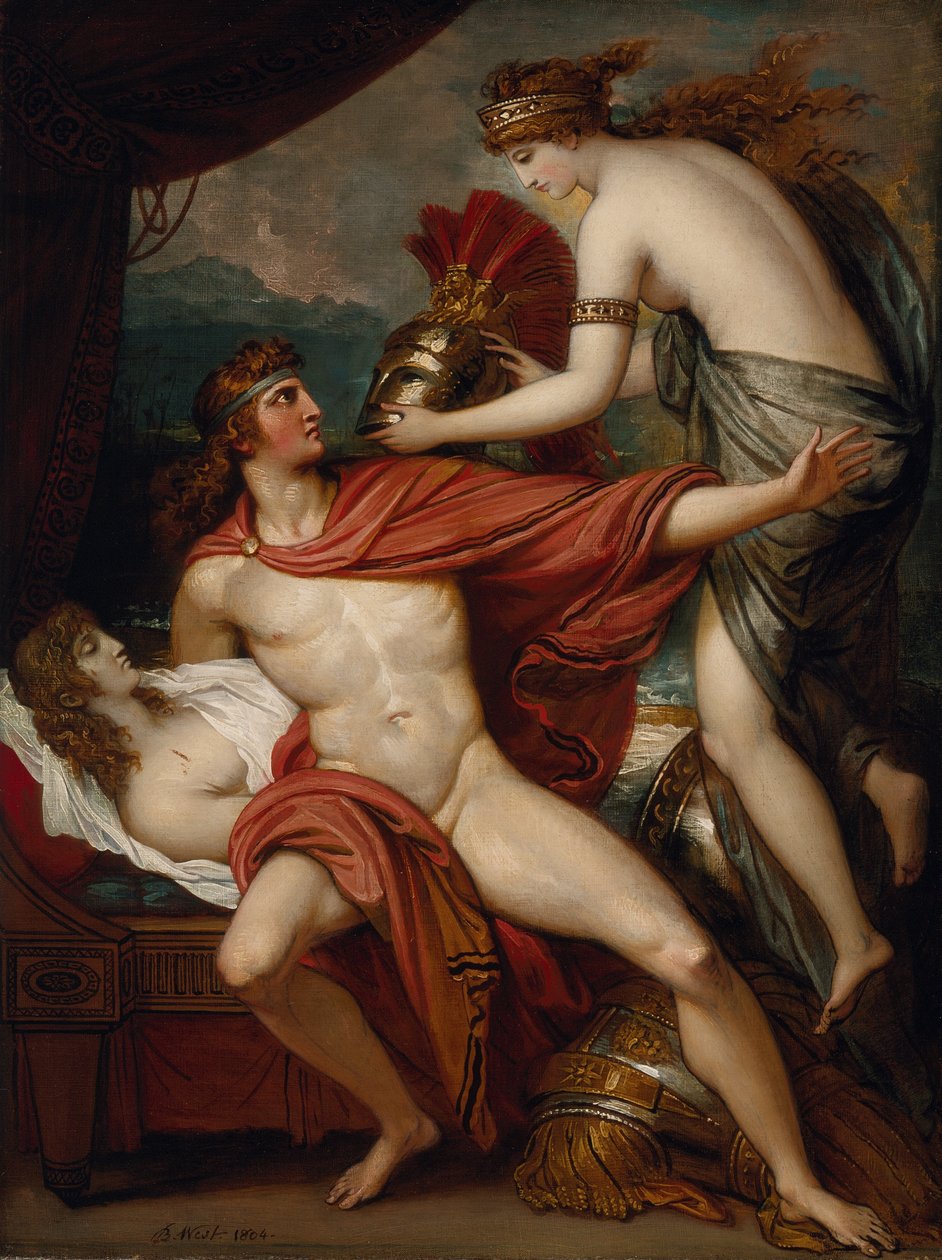 Thetis bringt Achilles die Rüstung, 1804 von Benjamin West