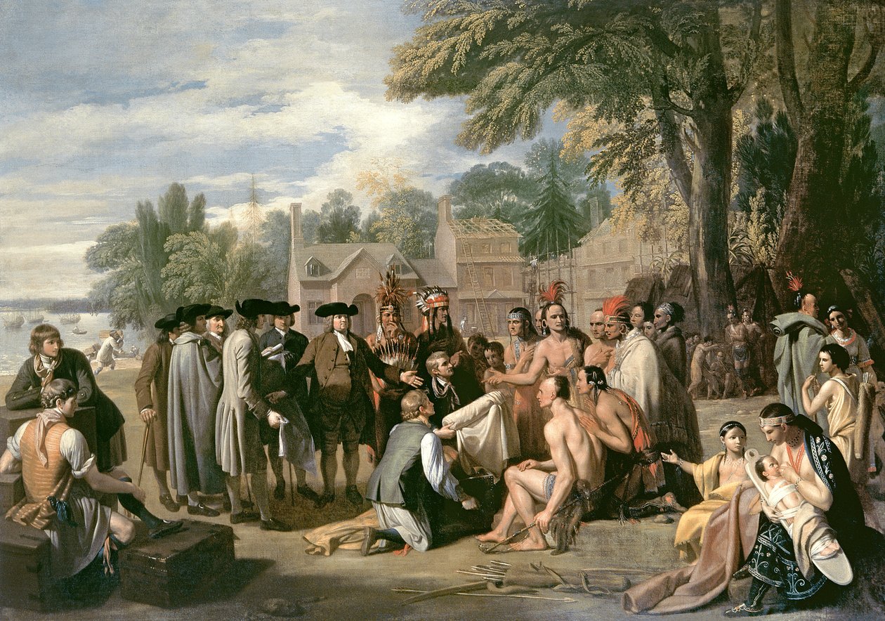 William Penns Vertrag mit den Indianern im November 1683, 1771-72 von Benjamin West