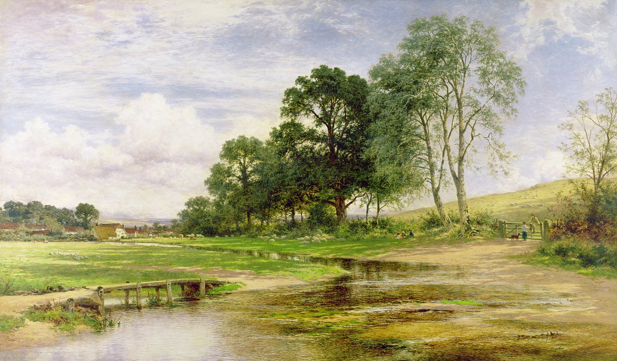 Bei Wiese und Bach, 1893 von Benjamin Williams Leader