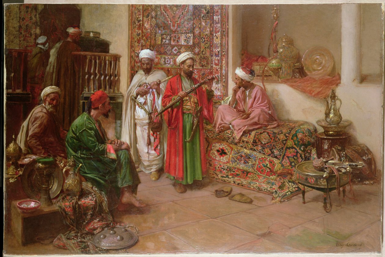 Araber im Inneren von Benjamin 1845 1902 Constant