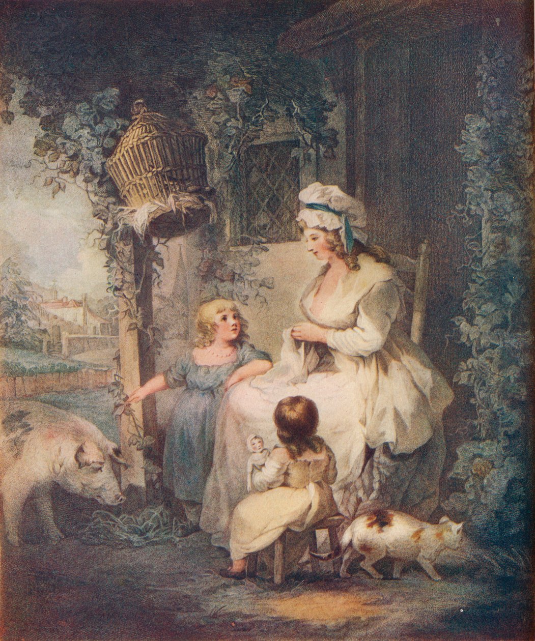 Die Tür des Bauern, 1790 von Benjamin Duterrau