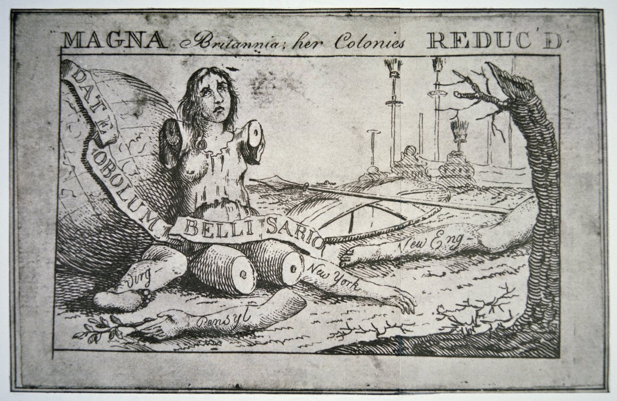 Magna Britannia: ihre Kolonien reduziert von Benjamin Franklin