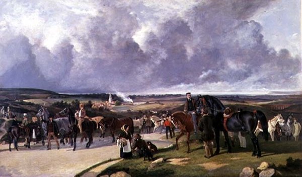Der Pferdemarkt, 19. Jahrhundert von Benjamin Herring