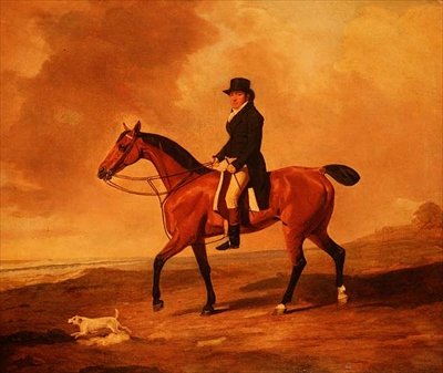 Francis Const auf einem braunen Jäger von Benjamin Marshall
