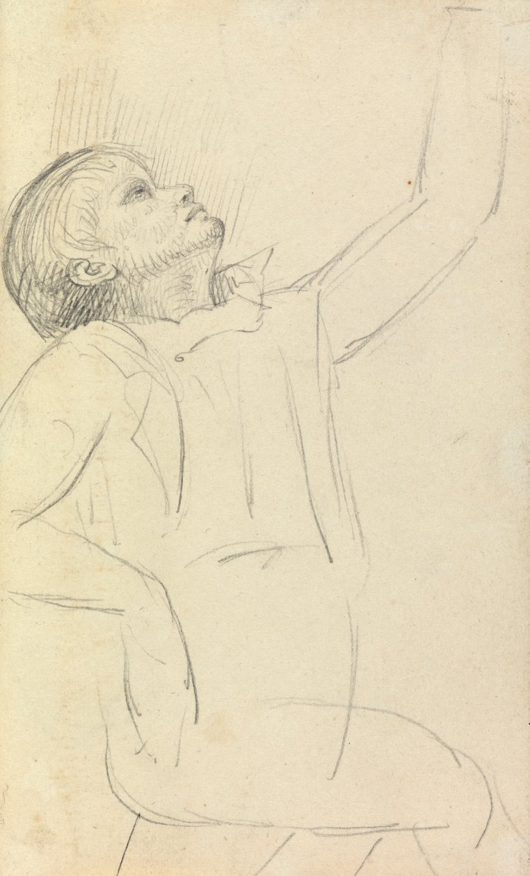 Studie eines sitzenden Mannes von Benjamin Robert Haydon