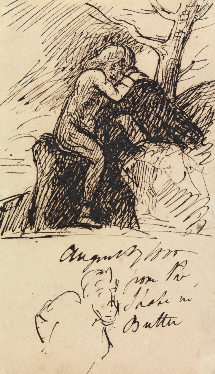 Studie einer sitzenden Figur von Benjamin Robert Haydon