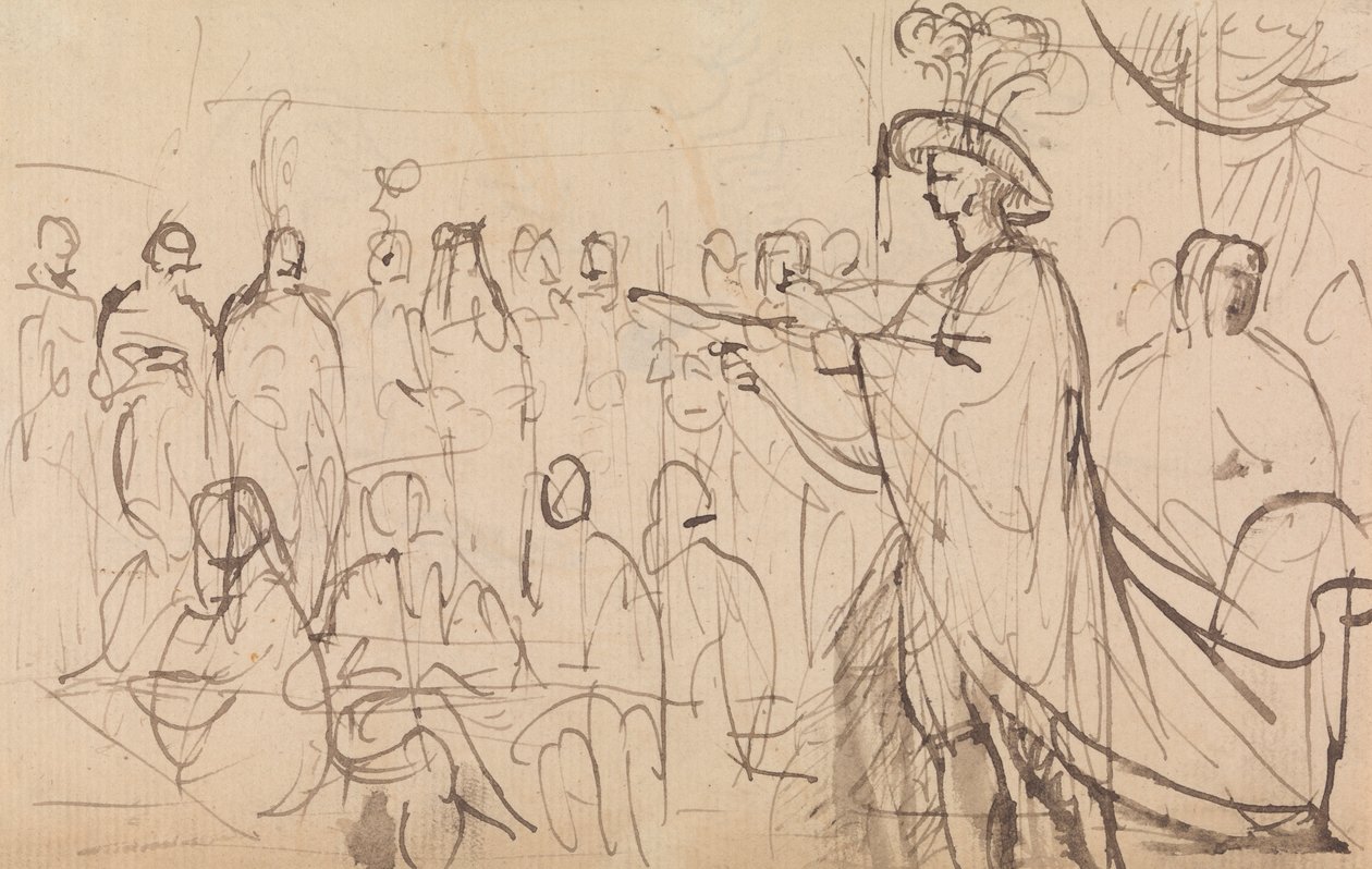 Der Prinzregent, Szene IV von Benjamin Robert Haydon
