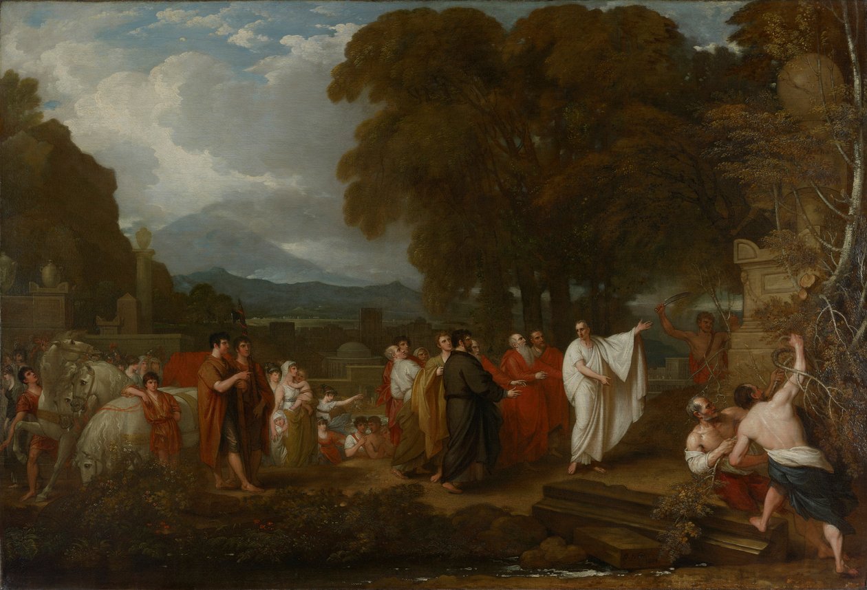 Cicero entdeckt das Grab von Archimedes von Benjamin West