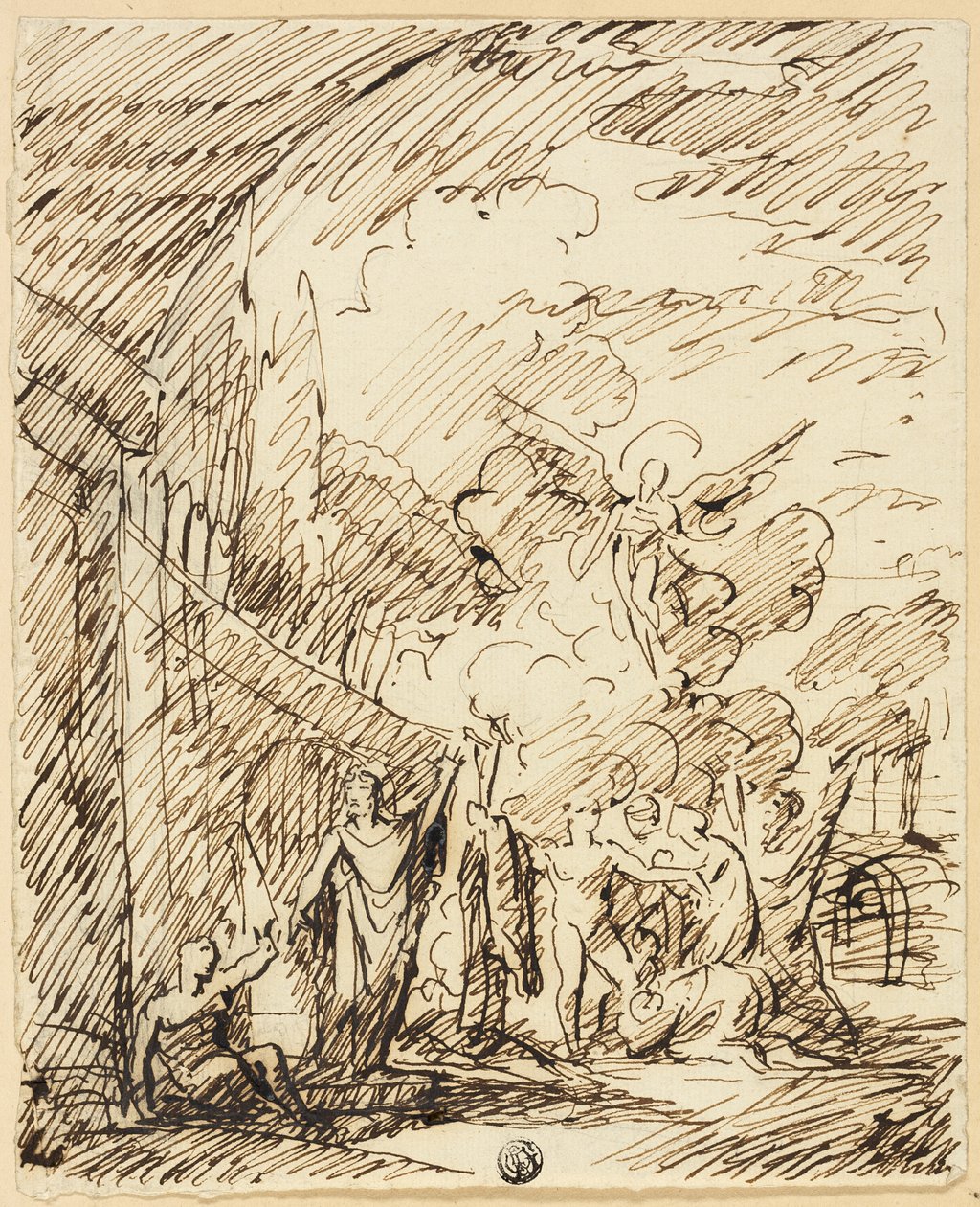 Figuren in der Landschaft von Benjamin West